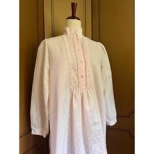 Vintage pink nightgown by Cacharel, size M